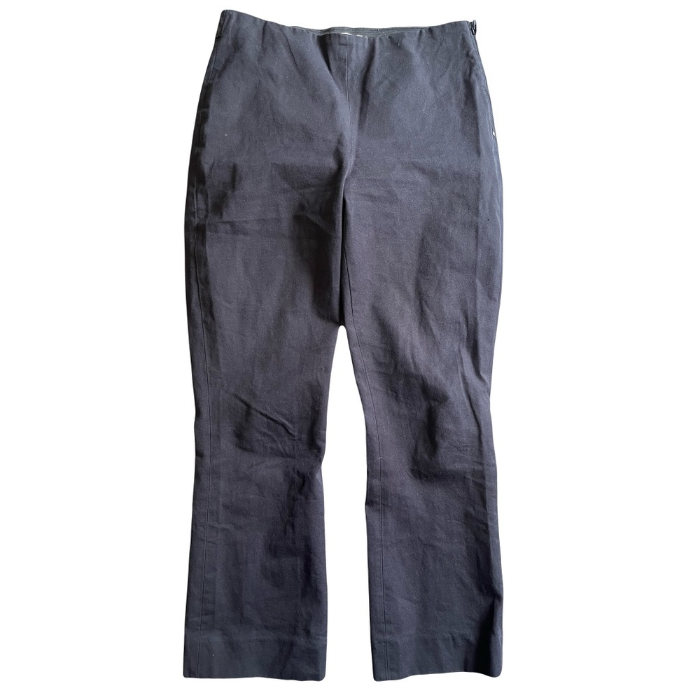 Everlane Women's Black Straight Leg Trousers Pull On Pants Ankle Length Career